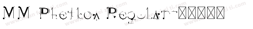 MM Phetkon Regular字体转换